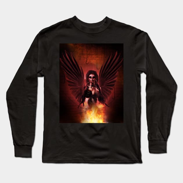 Broken Angel Long Sleeve T-Shirt by We Are 01Publishing